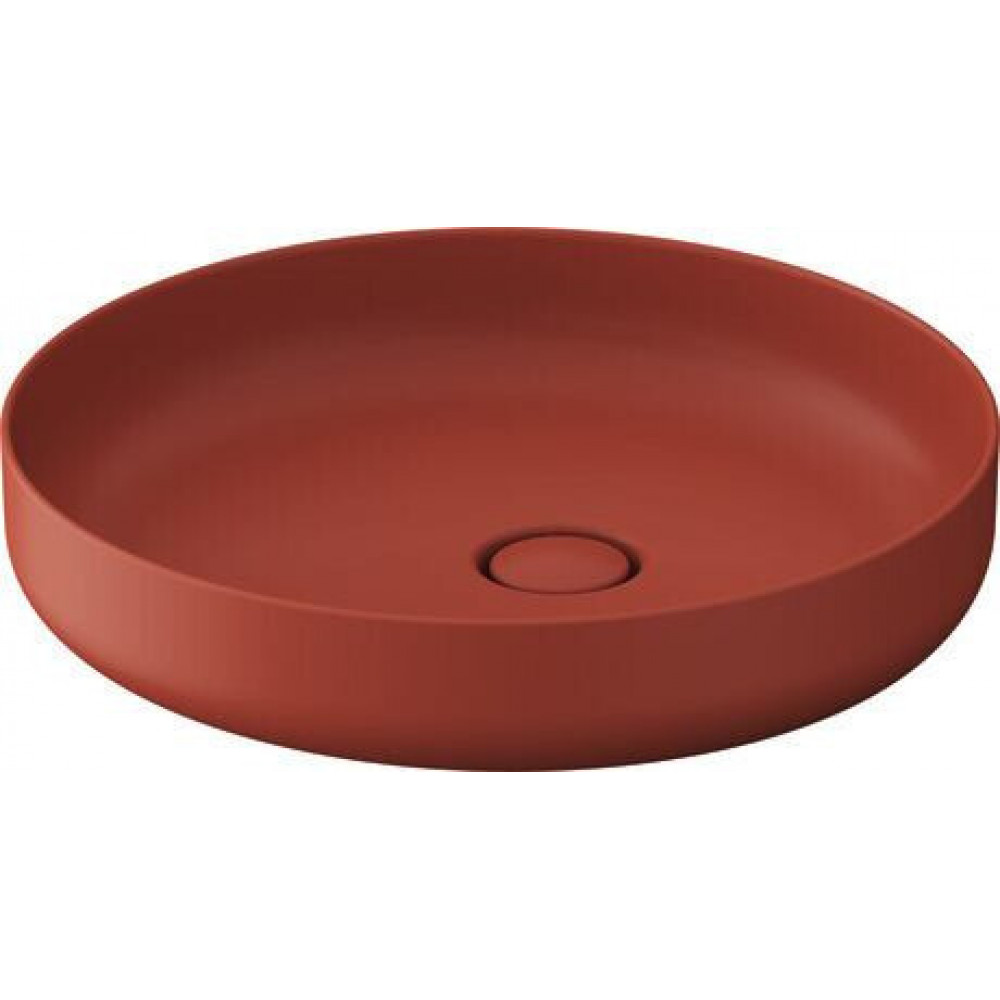 Раковина, Duravit, DuroCast, UltraResist, шгв 460*460*130, отверстия для смесителя-отсутствуют, цвет-Корица матовая