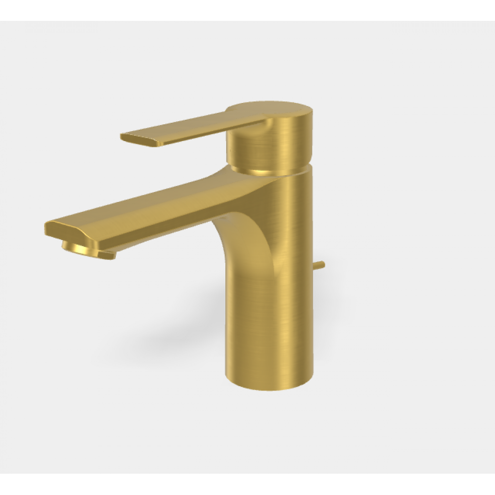 Смеситель для раковины, Fima Carlo Frattini, Mast, цвет-золото брашированное