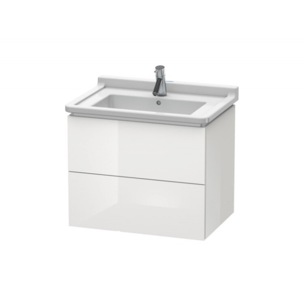 Тумба под раковину, Duravit, L-Cube, шгв 670*469*558, раковина-необходимо заказать, цвет-белый глянцевый