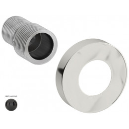 Отражатель, Сунержа, TUBE, с эксцентриком, материал-нержавеющая сталь, цвет-RAL 9005 Глубокий черный