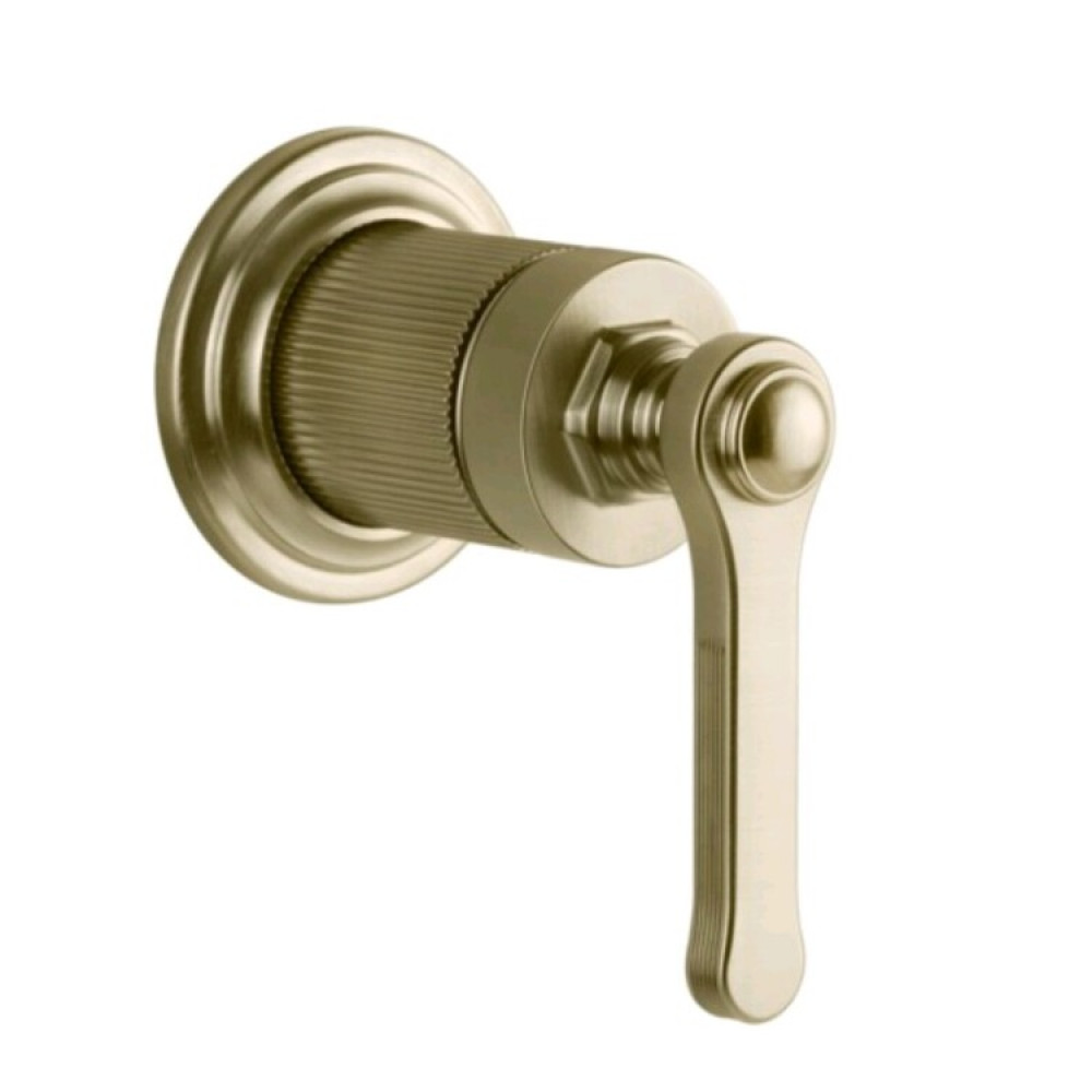 Смеситель для душа, Gessi, VENTI20, на 1 потребитель, цвет-Brushed Brass PVD