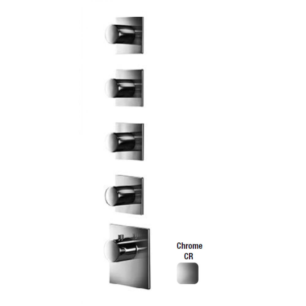 Смеситель для душа, Almar, Water Control High Flow, на 4 потребителя, цвет-хром (Товар заказной, возврату не подлежит)