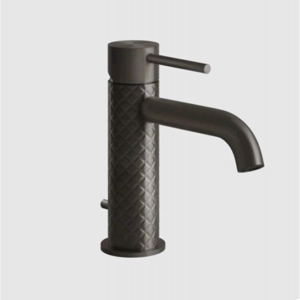 Смеситель для раковины, Gessi, 316 Intreccio, цвет-Black Metal Brushed PVD
