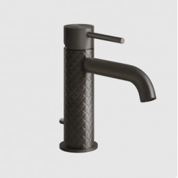 Смеситель для раковины, Gessi, 316 Intreccio, цвет-Black Metal Brushed PVD