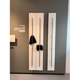 Полотенцесушитель, Antrax, Teso, шгв 250*147*1500, нижнее по центру, штекер schuko, цвет-белый матовый