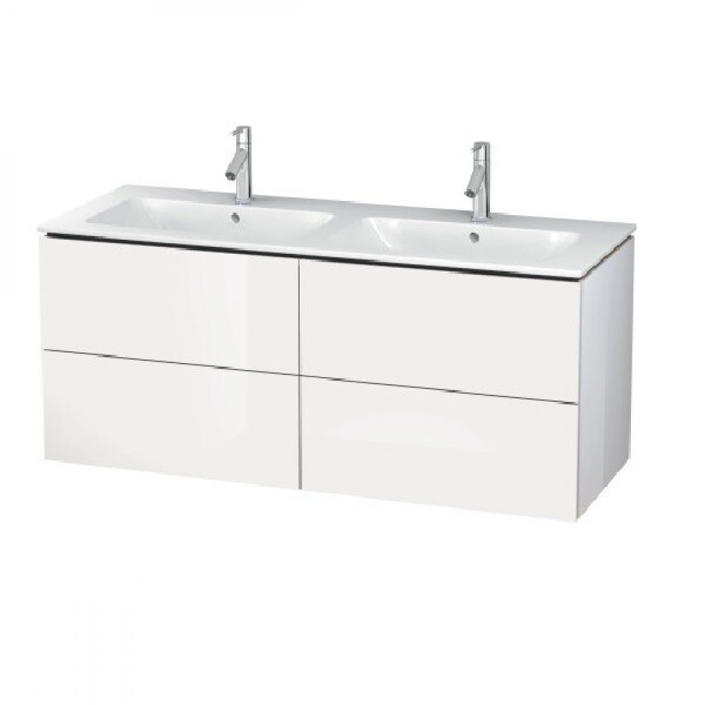 Тумба под раковину, Duravit, L-Cube, шгв 1290*481*550, раковина-необходимо заказать, цвет-белый глянцевый
