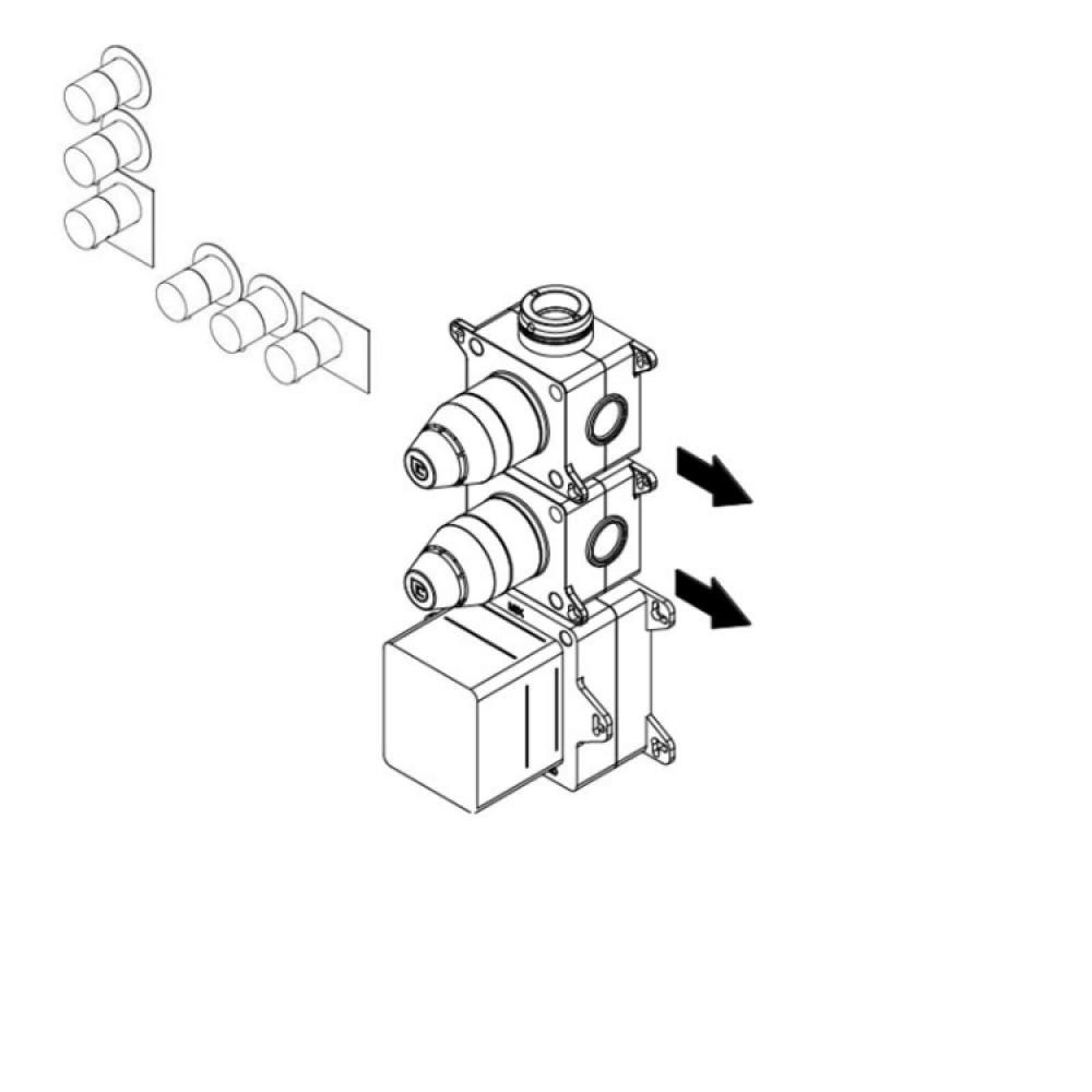 Внутренняя часть, Ritmonio, назначение-смеситель для душа термостатический, не окрашен