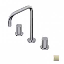 Смеситель для раковины, Ritmonio, Diametro35 S, цвет-Brushed champagne PVD