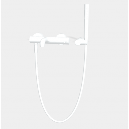 Смеситель для ванны и душа, Fima Carlo Frattini, Spillo Up, цвет-белый матовый