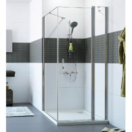 Дверь, Huppe, Design, шв 1100*2000, матовое серебро, цвет стекла-прозрачный