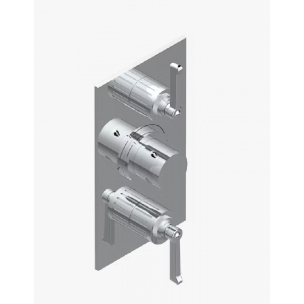 Смеситель для душа, THG, Hamptons with lever handles, на 2 потребителя, цвет-бронза