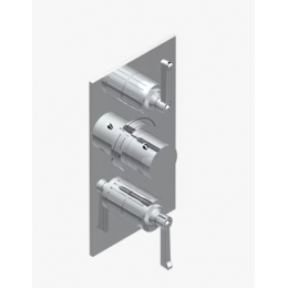 Смеситель для душа, THG, Hamptons with lever handles, на 2 потребителя, цвет-бронза