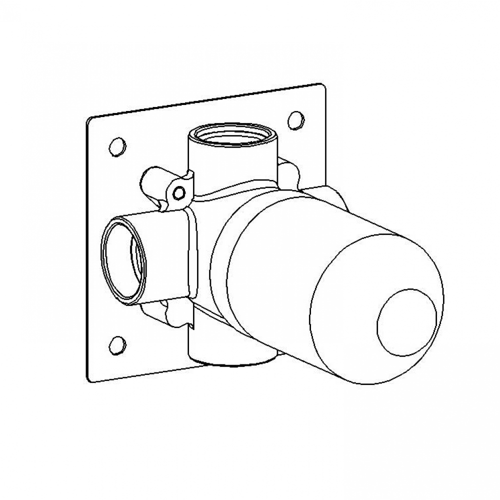 Внутренняя часть, Carimali, назначение-для дивертора на 2 потока воды, хром
