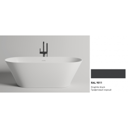 Ванна, Salini, Mona, шгв 1790*805*595, цвет-RAL9011 матовый