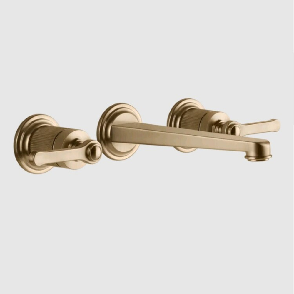 Смеситель для раковины, Gessi, VENTI20, цвет-Warm Bronze Brushed PVD