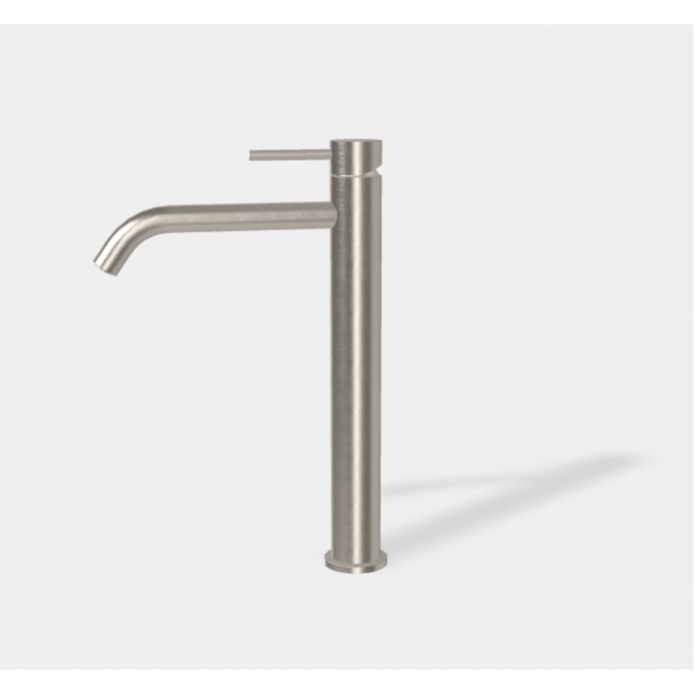 Смеситель для раковины, Fima Carlo Frattini, Spillo Up, цвет-брашированный никель