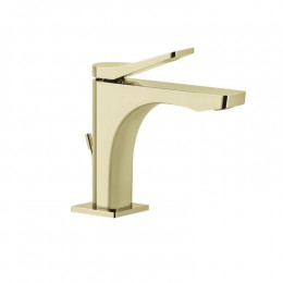 Смеситель для раковины, Gessi, Rilievo, цвет-Brass PVD