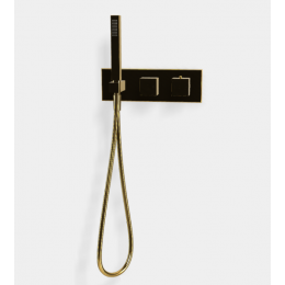 Смеситель для душа, Fima Carlo Frattini, Fimatherm, на 2 потребителя, цвет-золото