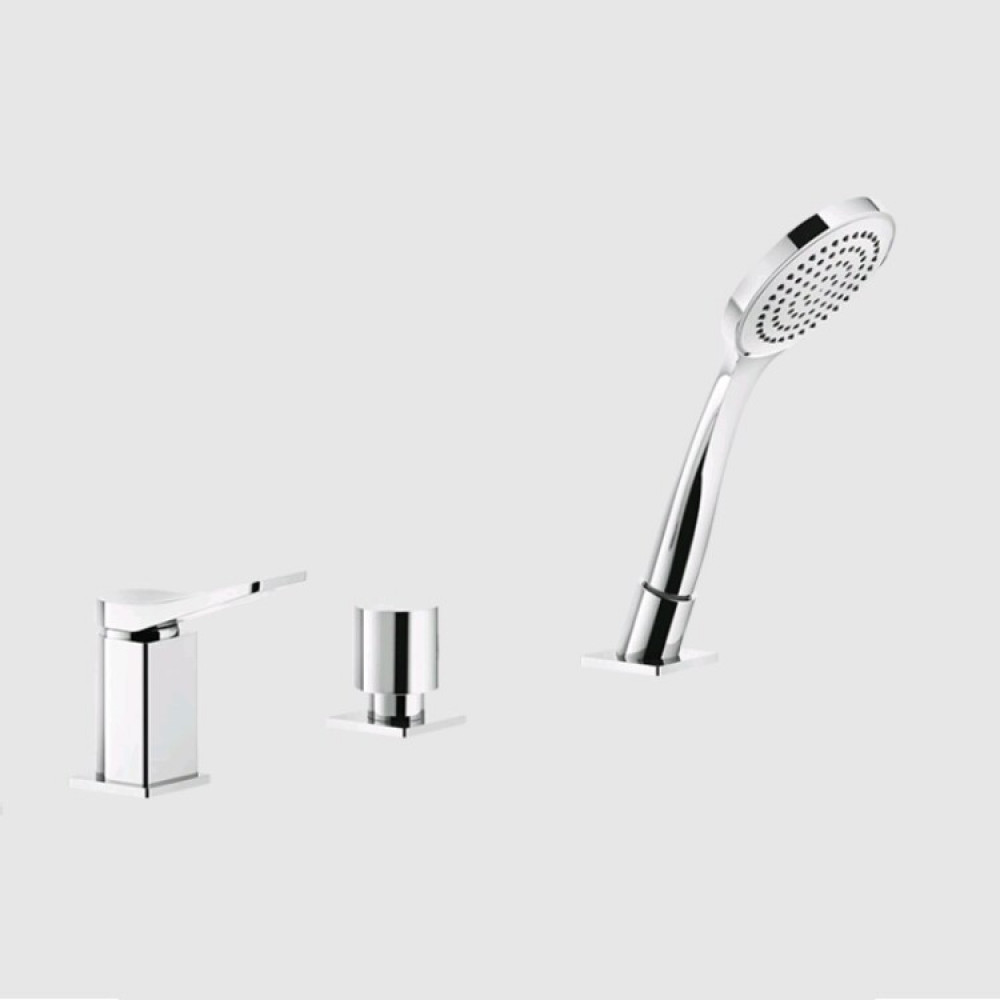 Смеситель для ванны и душа, Gessi, Rilievo, цвет-хром