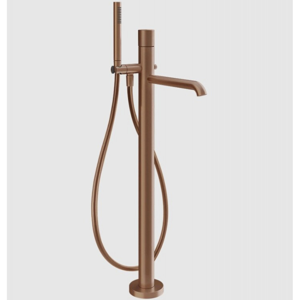 Смеситель для ванны и душа, Gessi, Habito Diamantato, цвет-Copper Brushed PVD