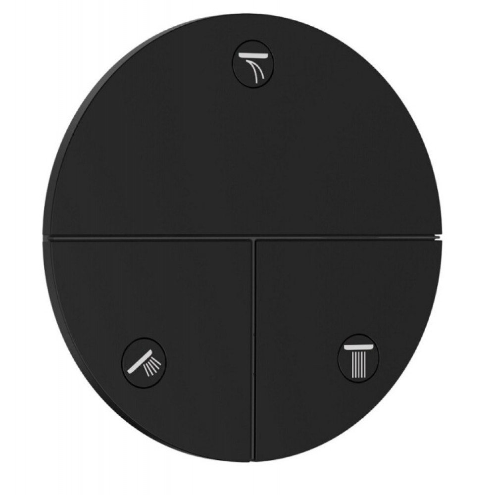 Вентиль, Hansgrohe, ShowerSelect Comfort S, для 3 потребителей, цвет-черный матовый