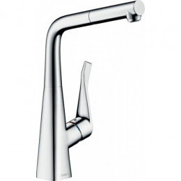 Смеситель для кухни, Hansgrohe, Metris M71, Eco, sBox, цвет-хром