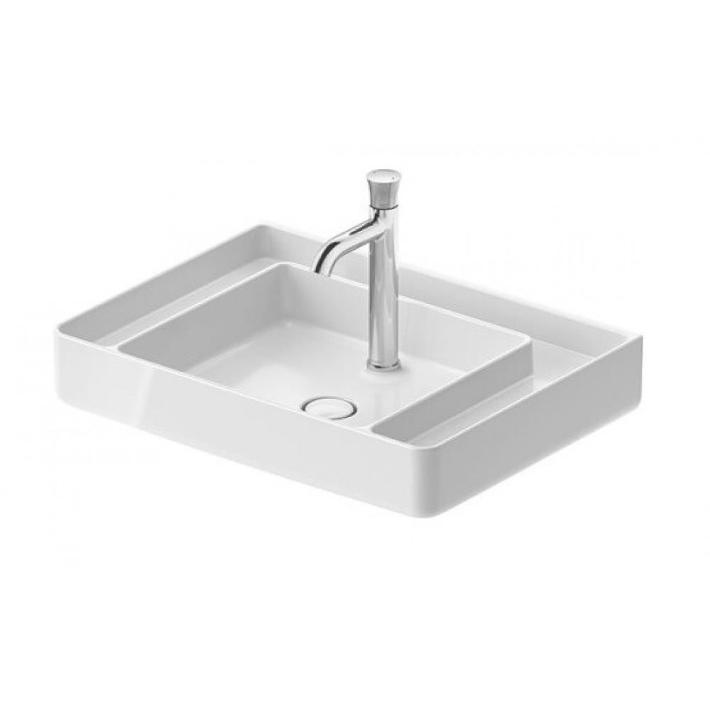 Раковина, Duravit, Bento Starck Box, шгв 650*480*190, отверстия для смесителя-1, HygieneGlaze, цвет-белый