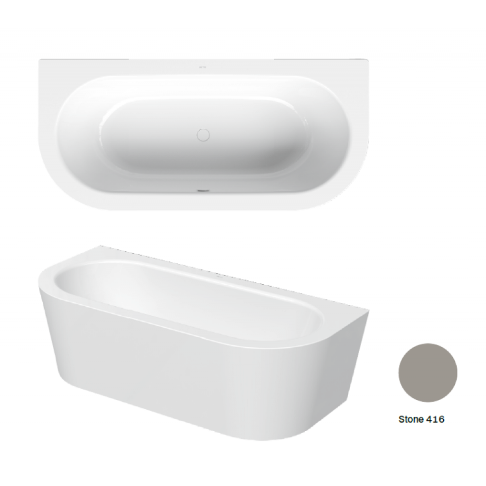 Ванна, Bette, BetteStarlet I Silhouette, шгв 1650*750*420, цвет-Stone