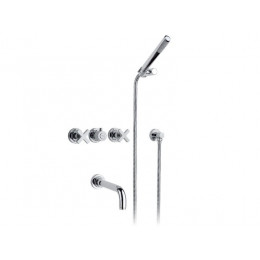 Смеситель для ванны и душа, Nicolazzi, M.Croce, цвет-Chrome