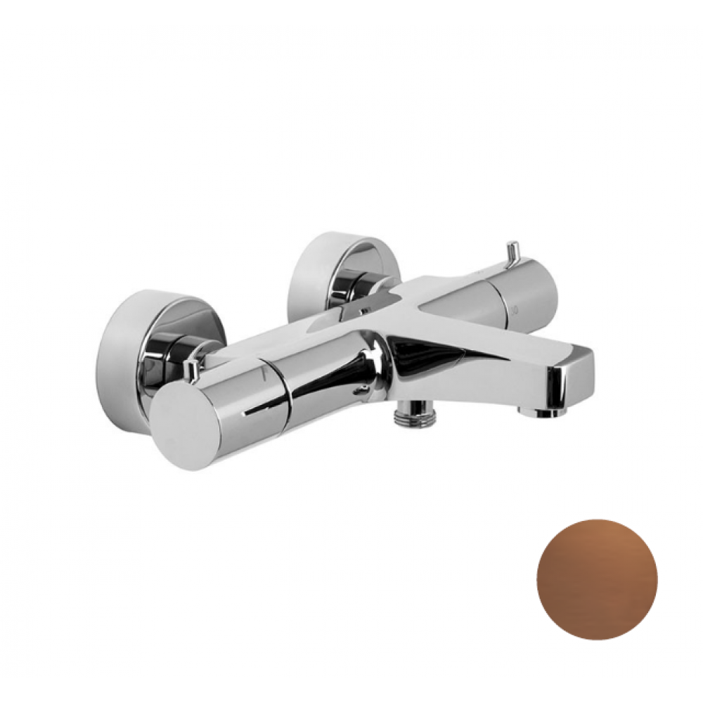 Смеситель для ванны и душа, Fima Carlo Frattini, Fimatherm, цвет-бронза брашированная янтарная
