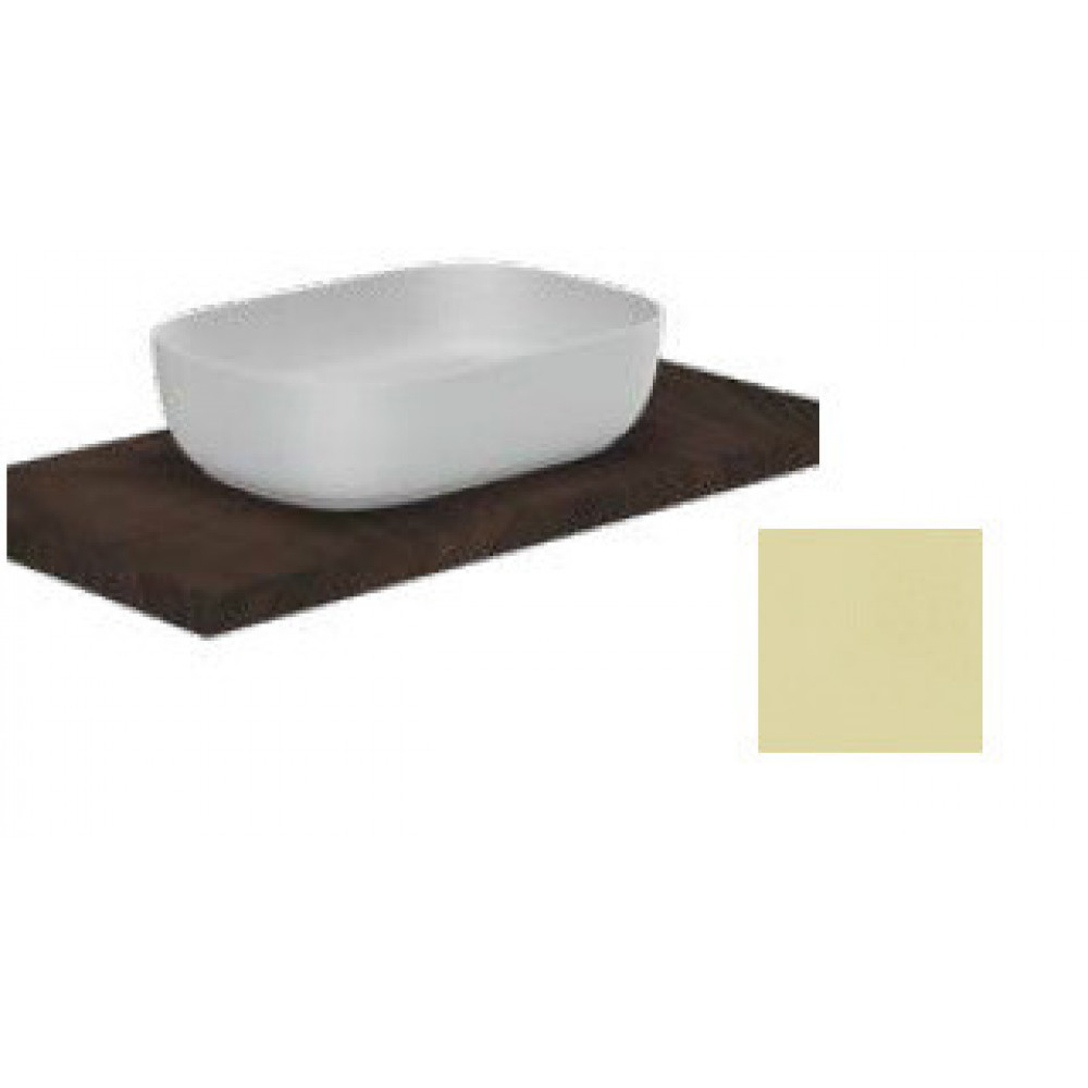 Раковина, Scarabeo, Glam, шгв 560*390*140, отверстия для смесителя-отсутствуют, цвет-Lime matt