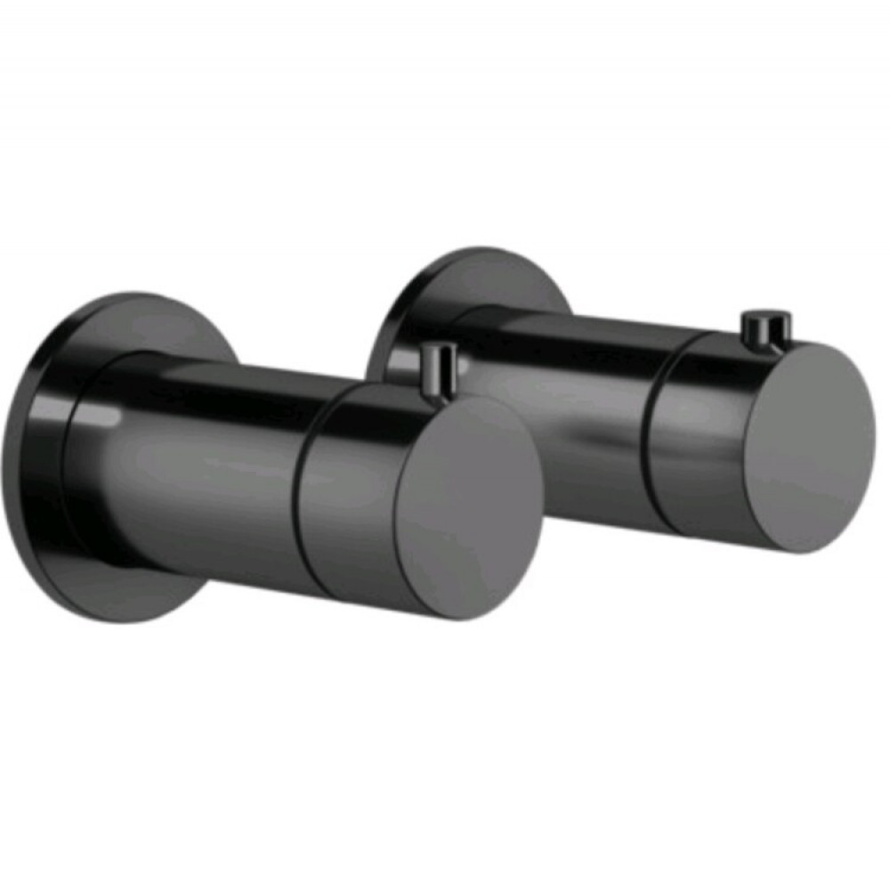 Смеситель для душа, Gessi, Anello, на 3 потребителя, цвет-Black Metal PVD