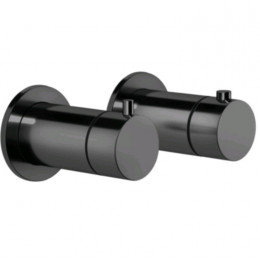 Смеситель для душа, Gessi, Anello, на 3 потребителя, цвет-Black Metal PVD