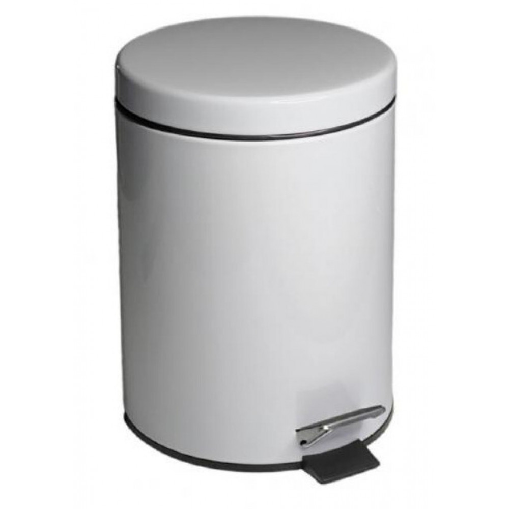 Ведро, Nofer, шгв 205*205*270, с педалью, цвет-белый