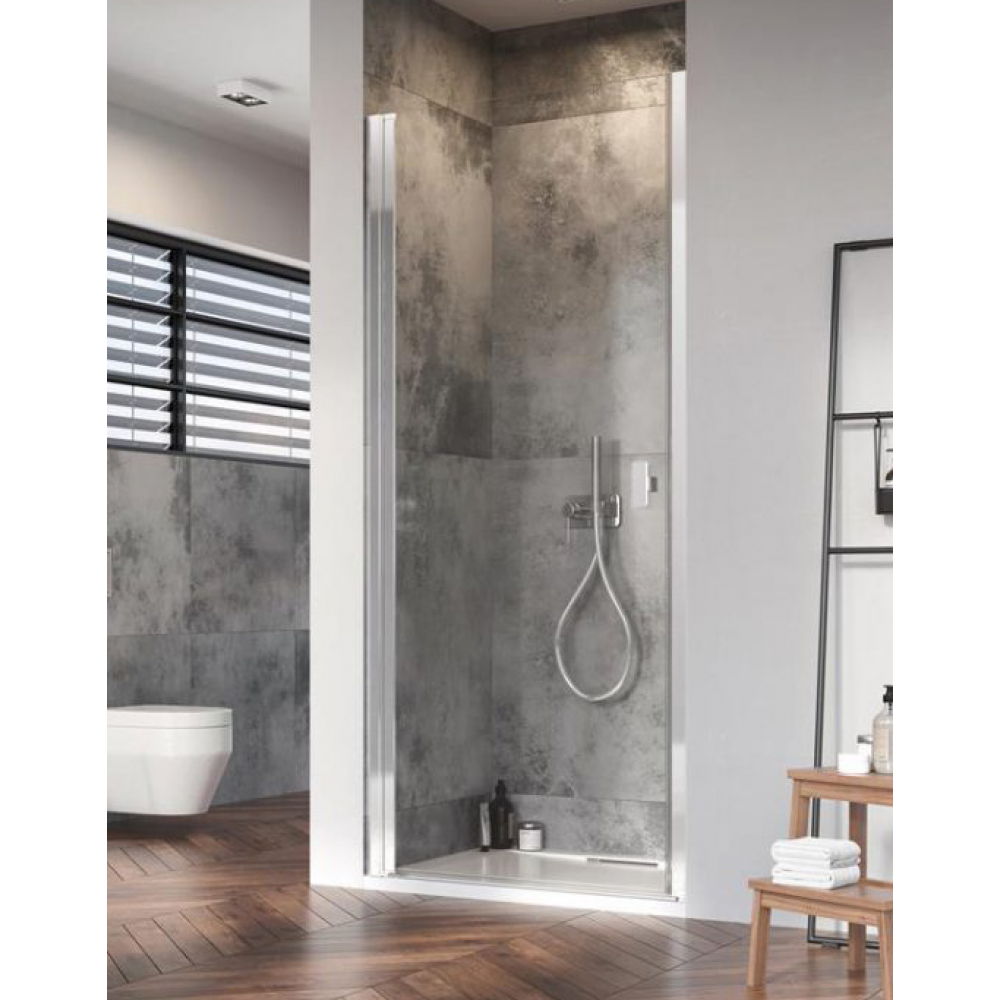 Дверь, Radaway, Nes 8 DWJ I, шв 700*2000, петли-слева, цвет фурнитуры-хром, цвет стекла-прозрачный, Easy Clean