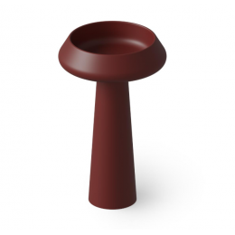 Раковина, DEA Design, Pedestal Basin, шгв 545*545*900, отверстия для смесителя-отсутствуют, цвет-Red Wine