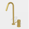 Смеситель для раковины, Fima Carlo Frattini, Spillo Up, цвет-брашированное золото