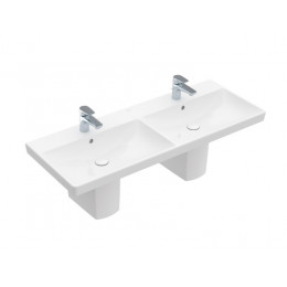 Раковина, Villeroy&Boch, Avento, шг 1200*470, отверстия для смесителя-1, цвет-альпийский белый