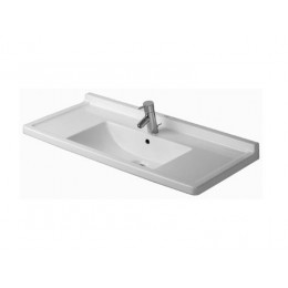 Раковина, Duravit, Starck 3, шгв 1050*485*190, отверстия для смесителя-1, WonderGliss, цвет-белый