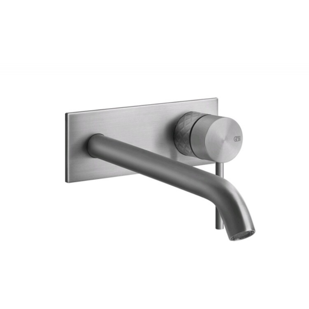 Смеситель для раковины, Gessi, Intreccio, цвет-Steel Brushed