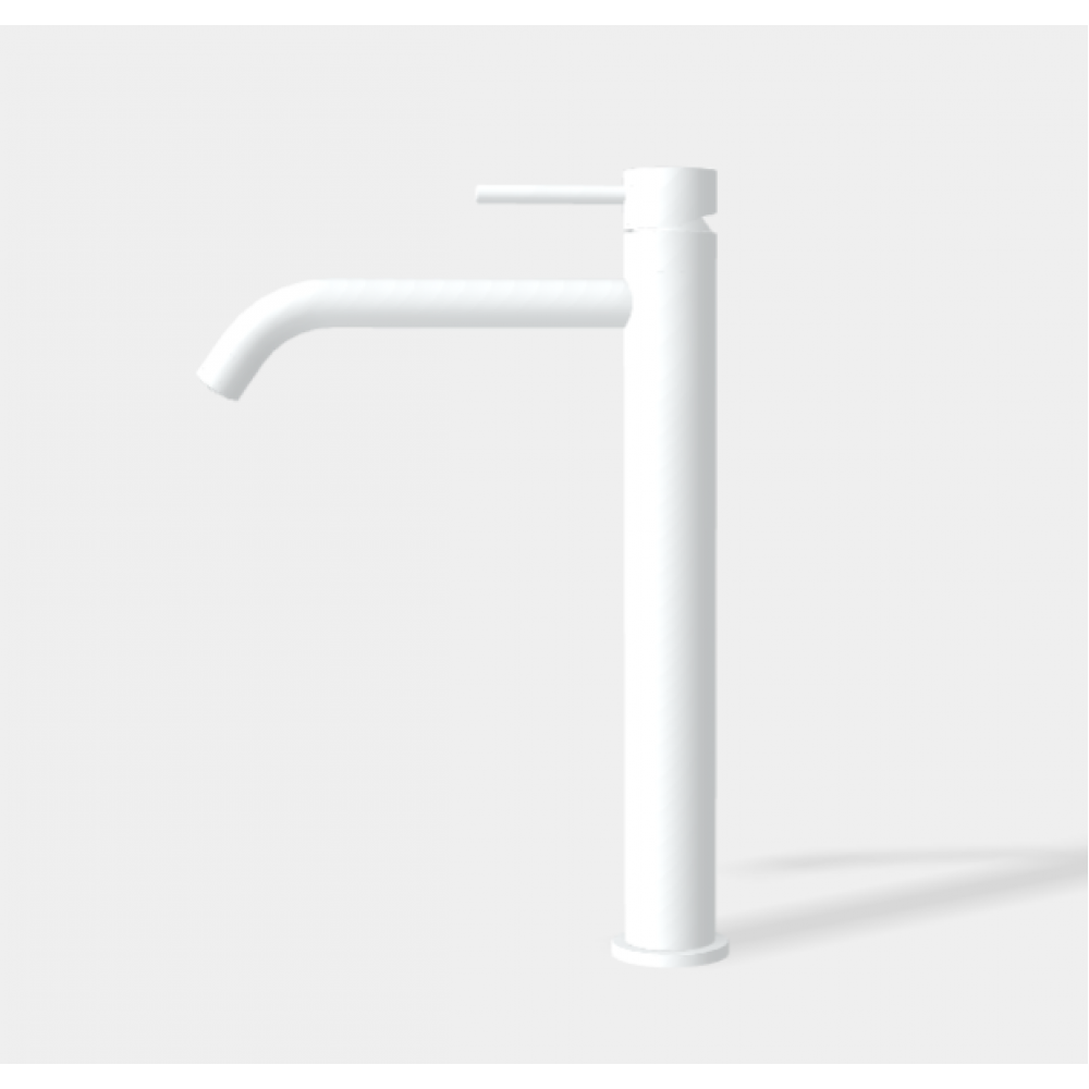 Смеситель для раковины, Fima Carlo Frattini, Spillo Up, цвет-белый матовый
