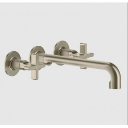Смеситель для раковины, Gessi, Inciso, цвет-Finox Brushed Nickel