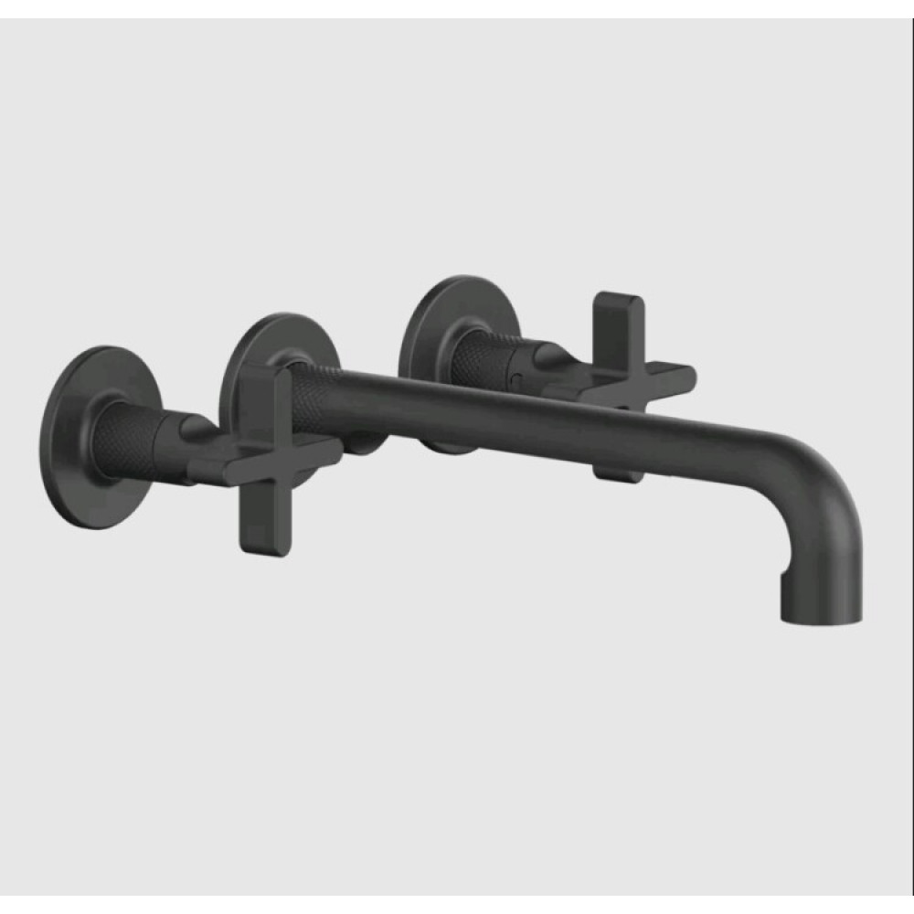 Смеситель для раковины, Gessi, Inciso, цвет-черный матовый