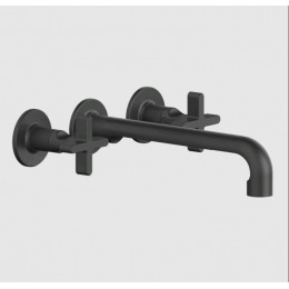 Смеситель для раковины, Gessi, Inciso, цвет-черный матовый