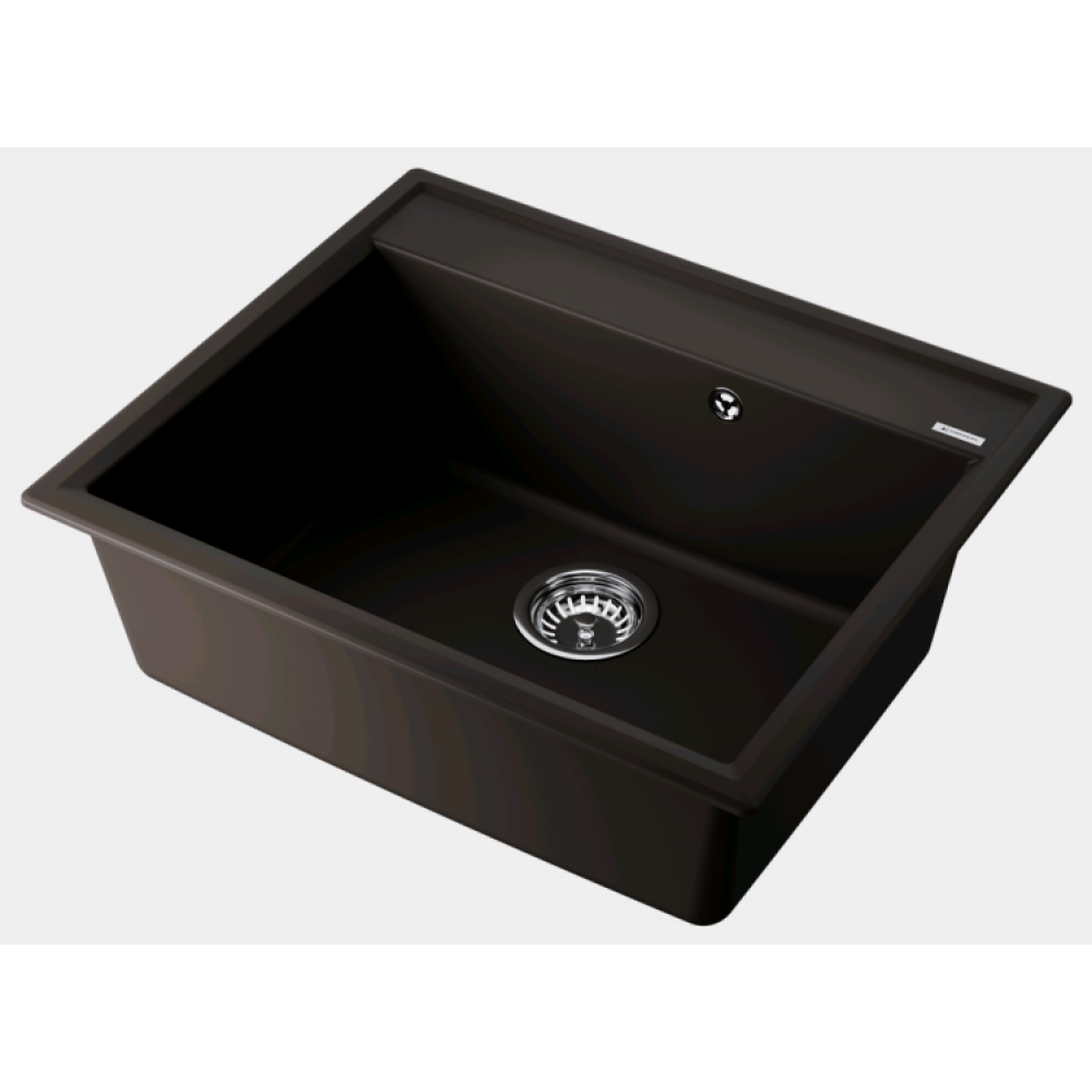 Мойка, Omoikiri, Daisen, шгв 600*510*215, отверстия для смесителя-отсутствуют, цвет-espresso