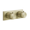 Смеситель для душа, Gessi, 316 Bath-Shower, на 2 потребителя, цвет-Brushed Brass PVD