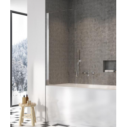 Шторка на ванну, Radaway, Nes PNJ, шв 800*1500, петли-слева, цвет фурнитуры-хром, цвет стекла-прозрачный, Easy Clean