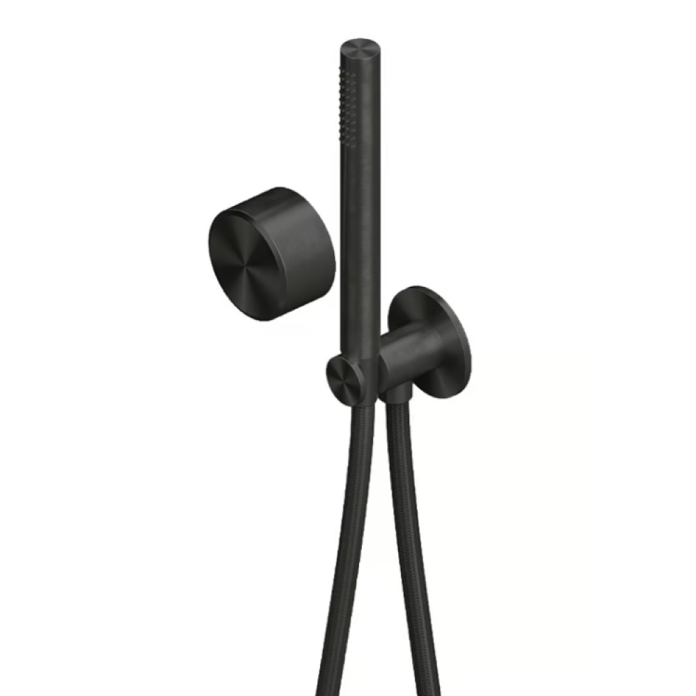 Смеситель для душа, Quadro design, Stereo, на 1 потребитель, цвет-золото черное (Black gold)