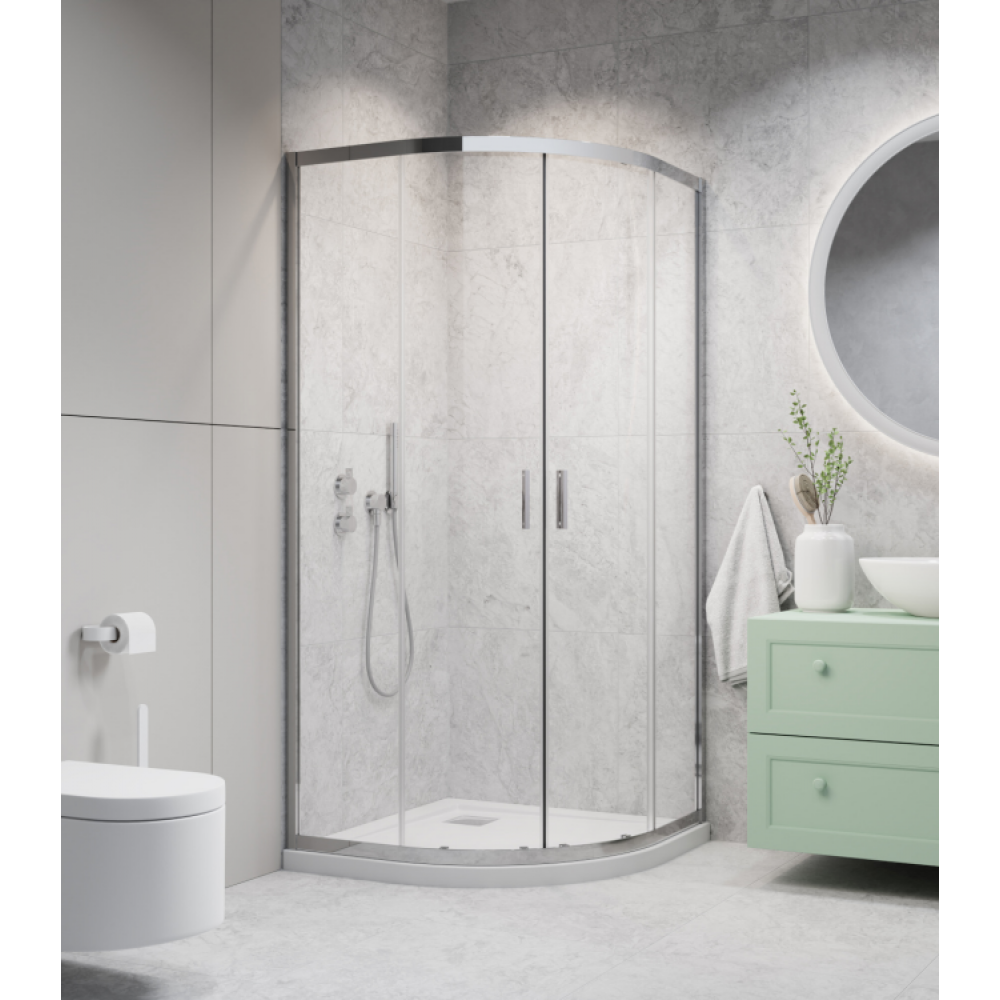 Душевая кабина, Radaway, Alienta A/E, шгв 900*900*1900, хром, цвет стекл-прозрачный, Easy Clean