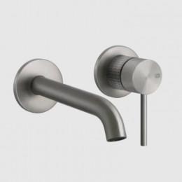 Смеситель для раковины, Gessi, 316 Meccanica, цвет-Steel Brushed